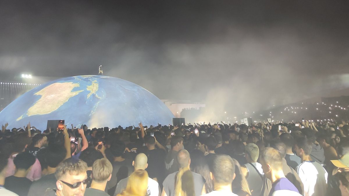 YE performing at Eagle Stadium, Tirana — July 2026